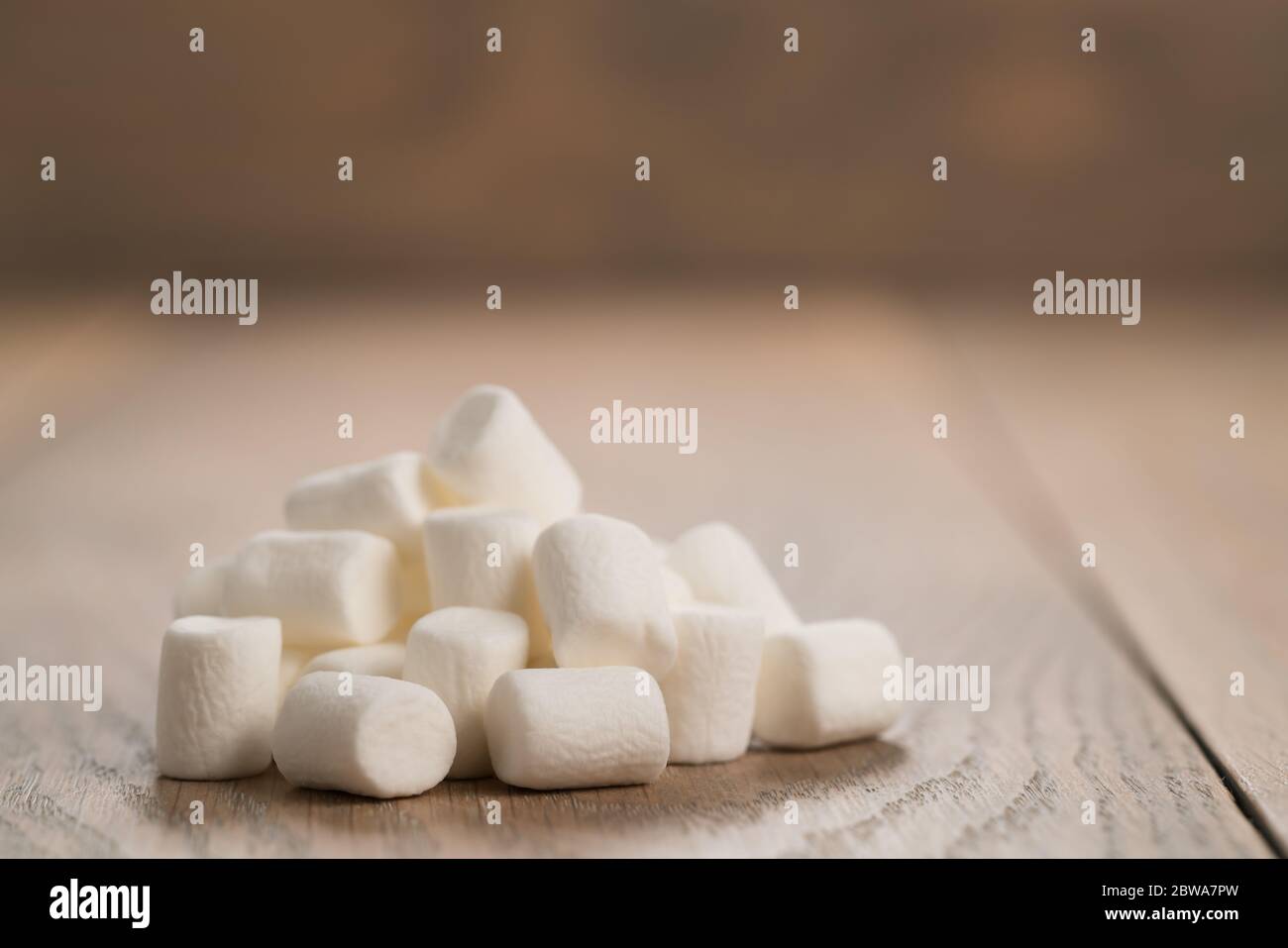 Lots Little Marshmallows On White Stock Photo 500965522