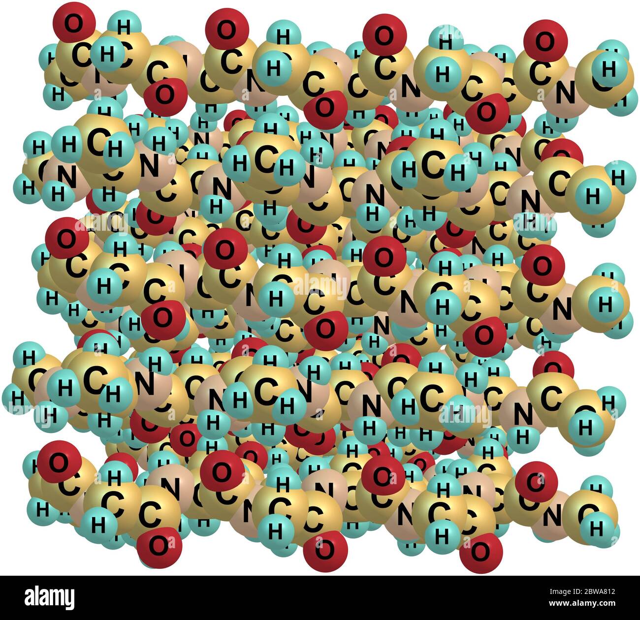 Fibroin is an insoluble protein present in silk created by spiders. 3d