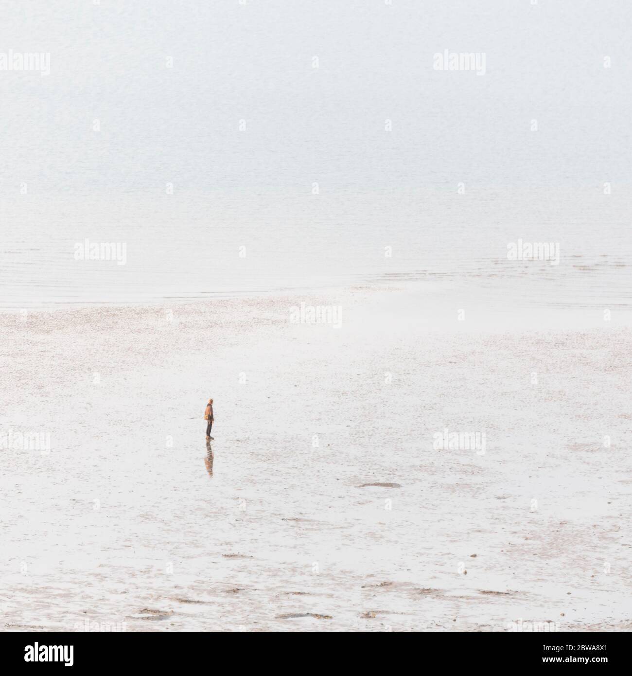 Man standing alone at beach hi-res stock photography and images - Alamy