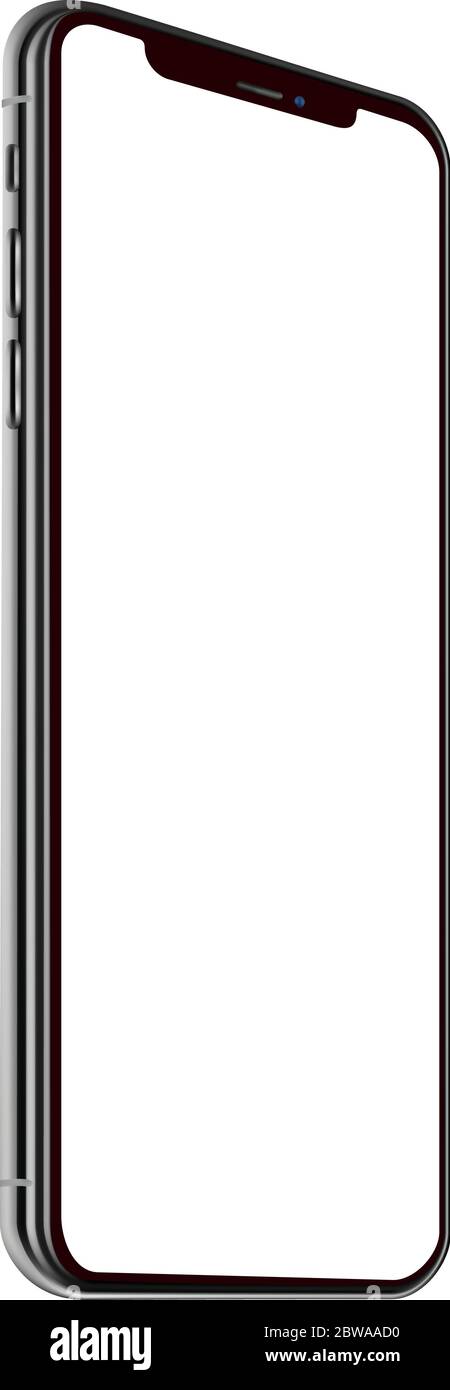 Realistic vector smart phone. Isolated on white background Stock Vector ...