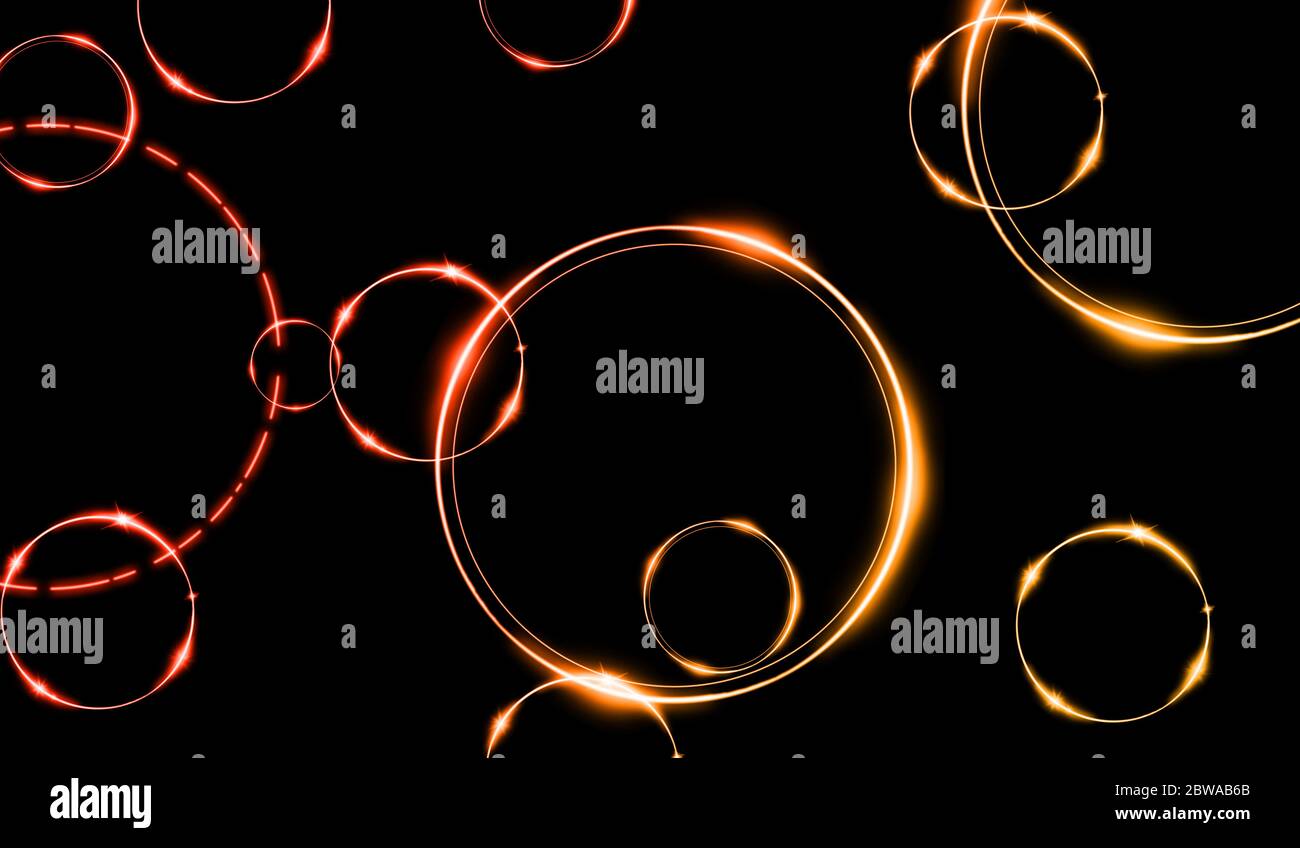 Abstract light rings set hi-res stock photography and images - Alamy