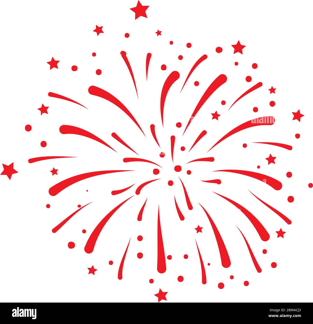 firework explosion icon on white background Stock Vector Image & Art ...