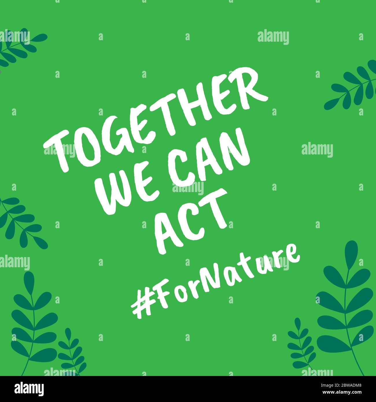 Together we can act for nature - Design for celebrating world environment  day with biodiversity theme Stock Vector Image & Art - Alamy