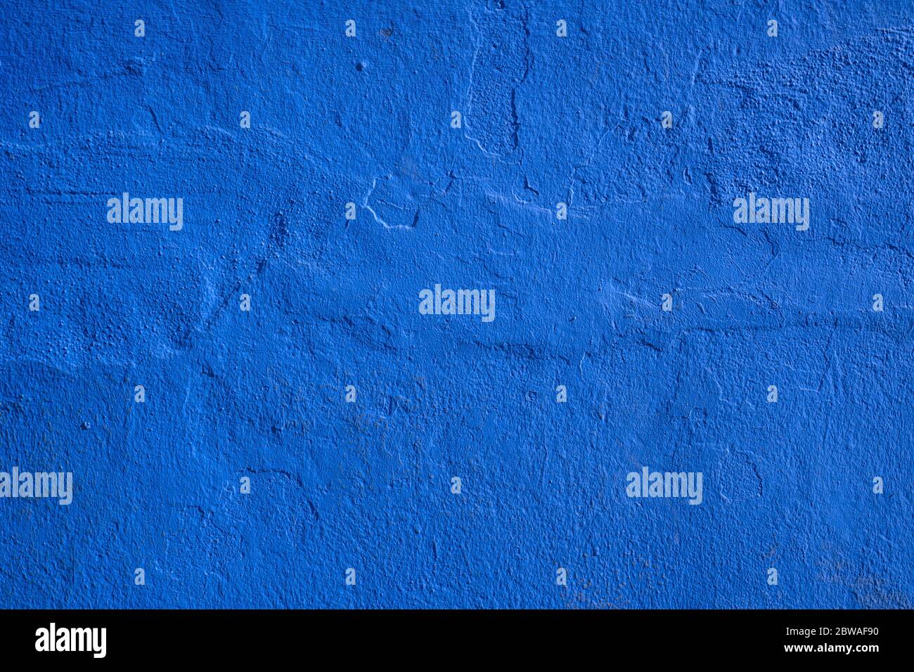 Blue painted stucco wall texture Stock Photo