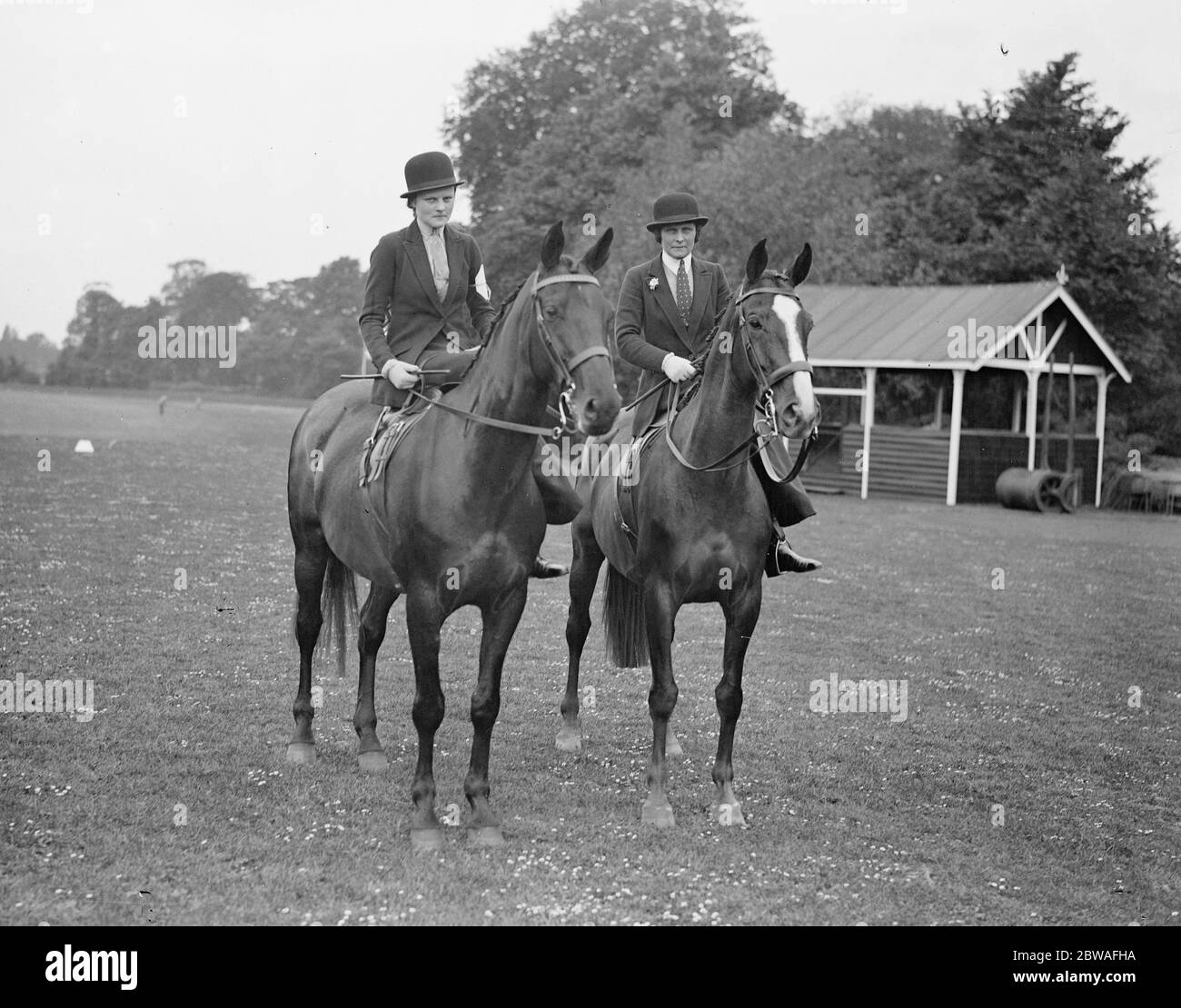 Ranelagh Pony show and sports day Miss Jackie and Mrs Jack Hance 1932 Stock Photo