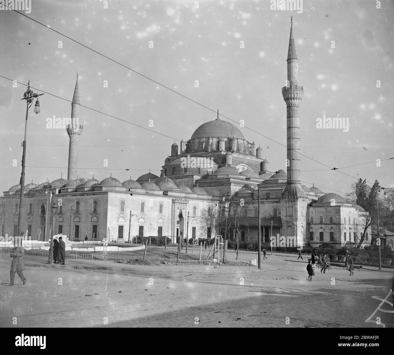 Constantinople , Mosque Begaazed 27 January 1925 Stock Photo