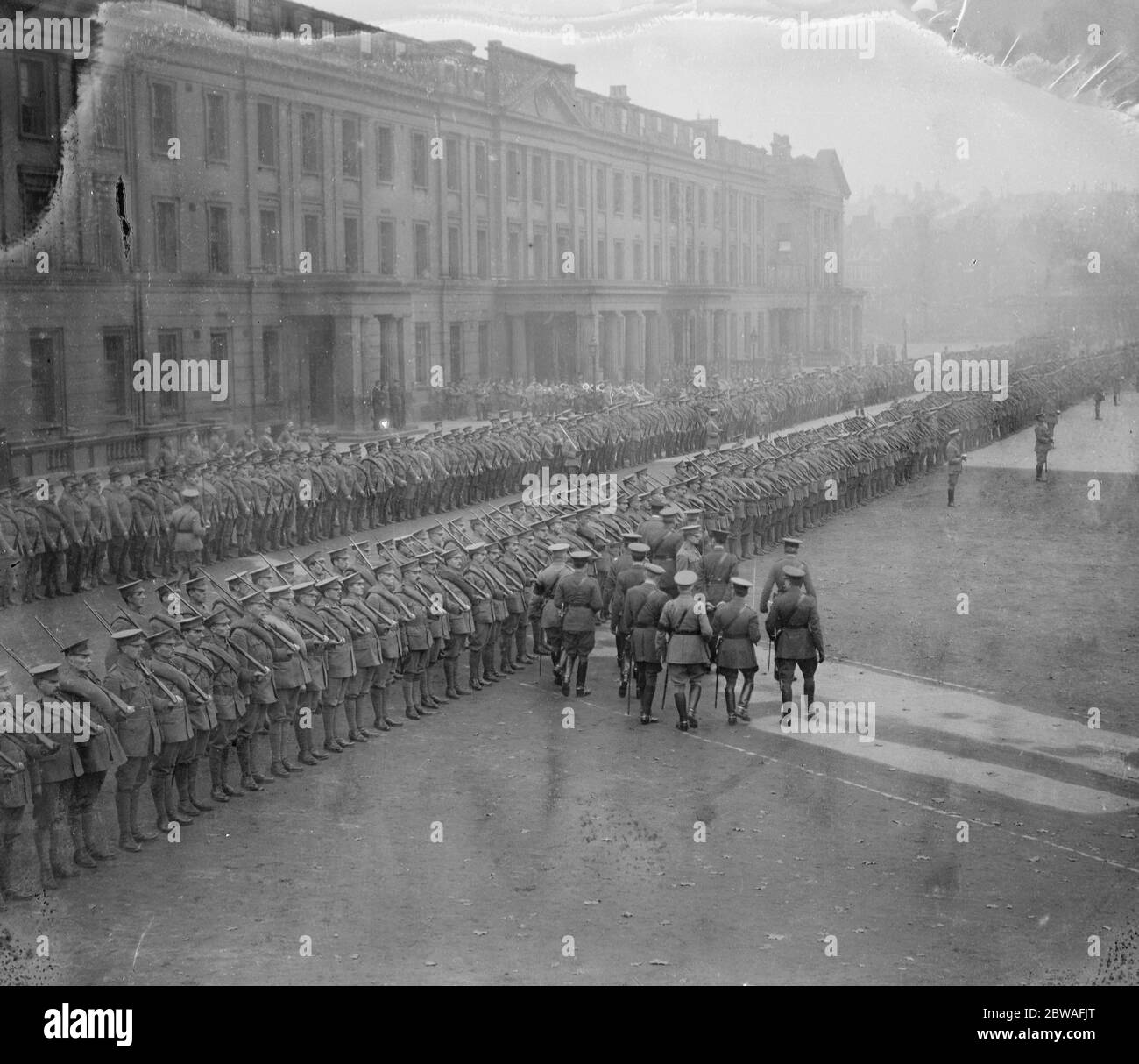 Lord Kitchener (24 June 1850 - 5 June 1916) inspects the City of London national guards . Date unknown but pre 5 June 1916 Stock Photo