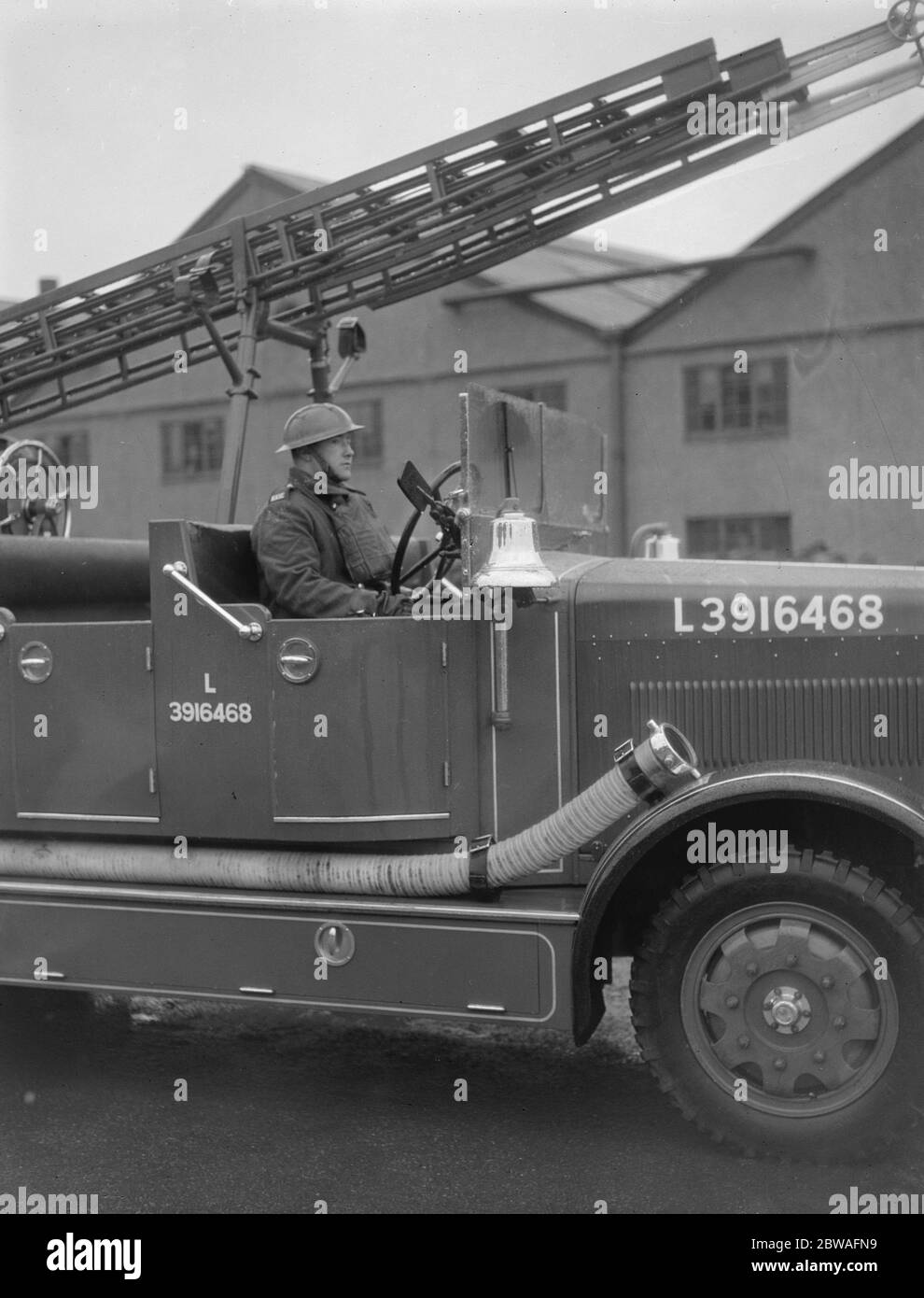 Royal Army Service Corps At a RASC depot . Modern fire engine . 8 December 1939 Stock Photo