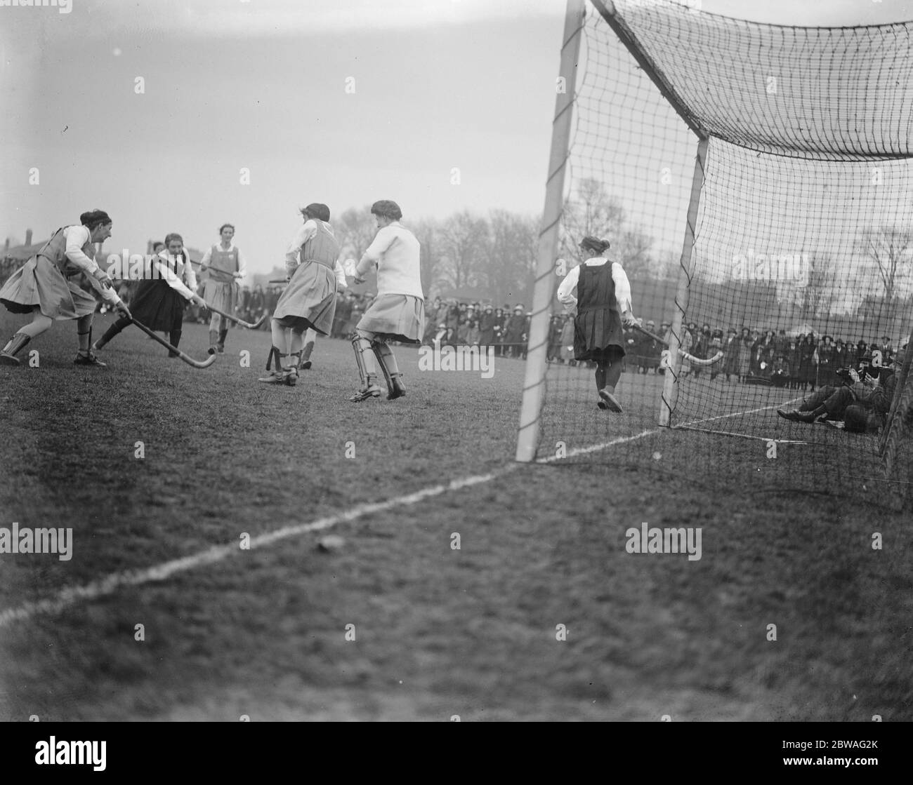 England versus Scotland , ladies hockey at Richmond . 16 March 1921 Stock Photo
