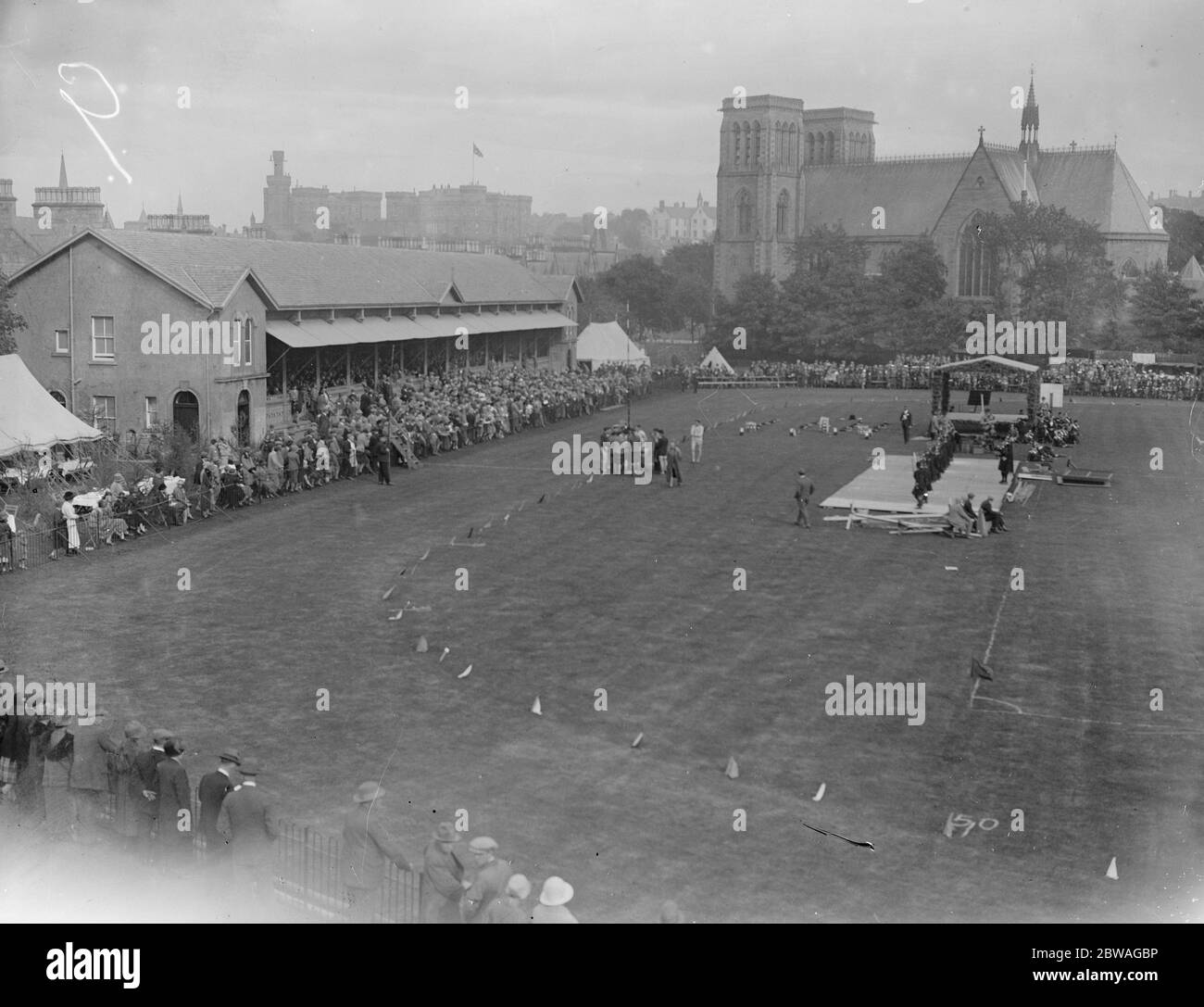 The Highland Gathering in progress at Inverness , Scotland . 17 September 1925 Stock Photo