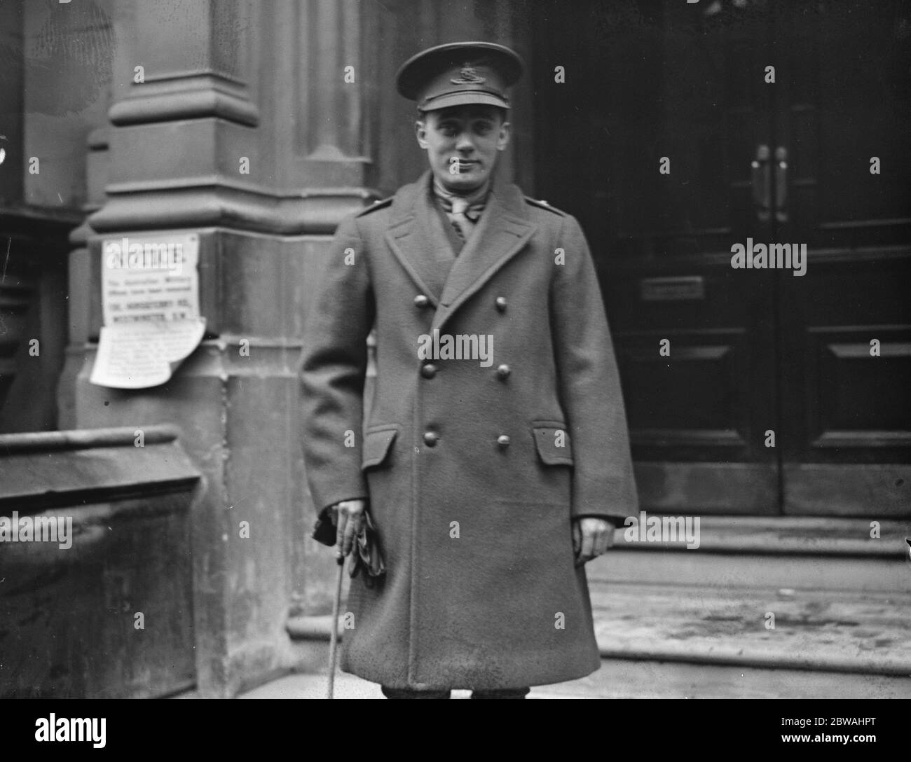 Lieutenant R Reid son of Sir George Reid , who has just obtained a commission in the R F A Stock Photo