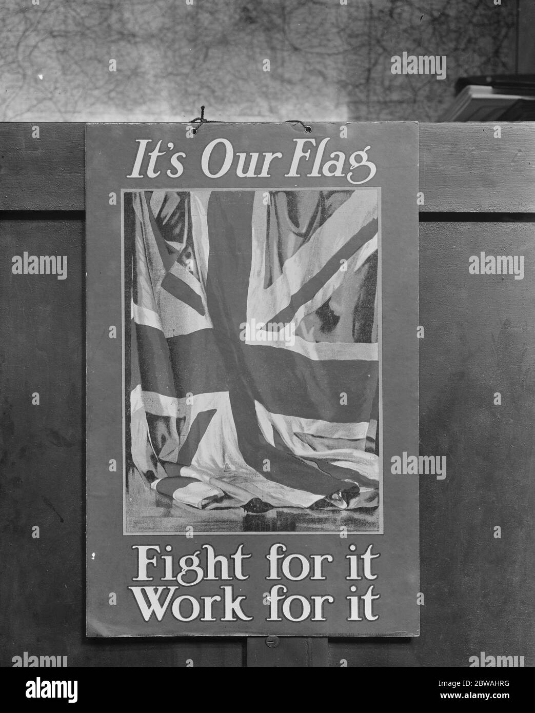 Recruiting poster It's our flag fight for it work for it Stock Photo