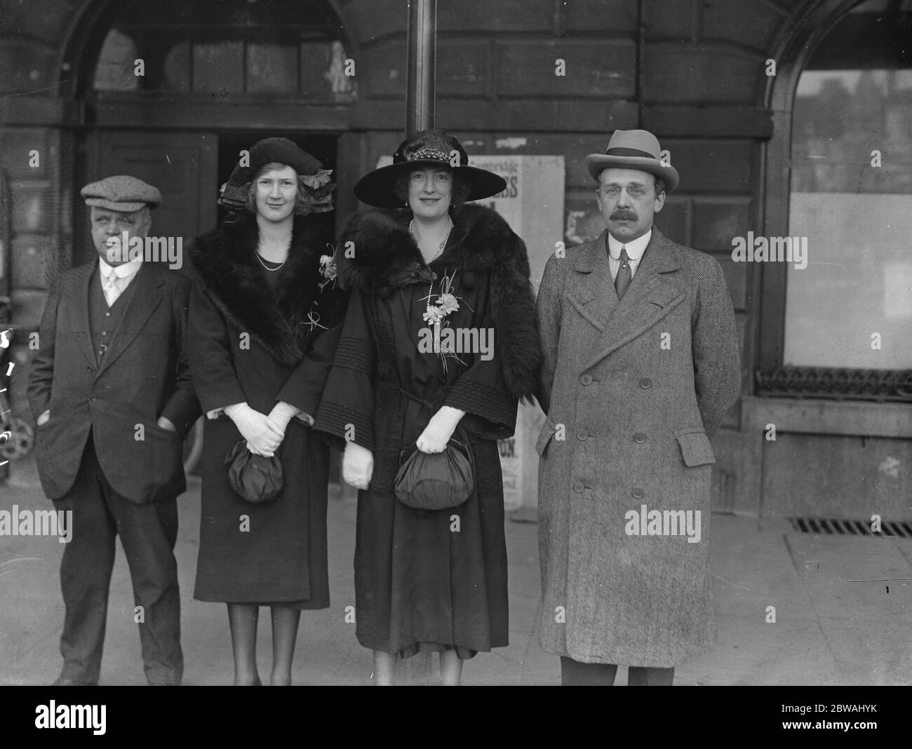 Cambridge by Elections Sir Douglas , Lady and Miss Newton Stock Photo