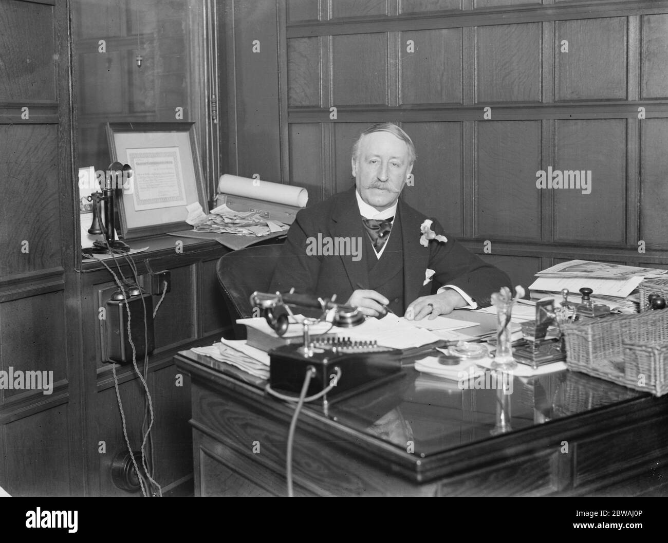 Sir T Vansittart Bowater , Bart 23 January 1924 Stock Photo