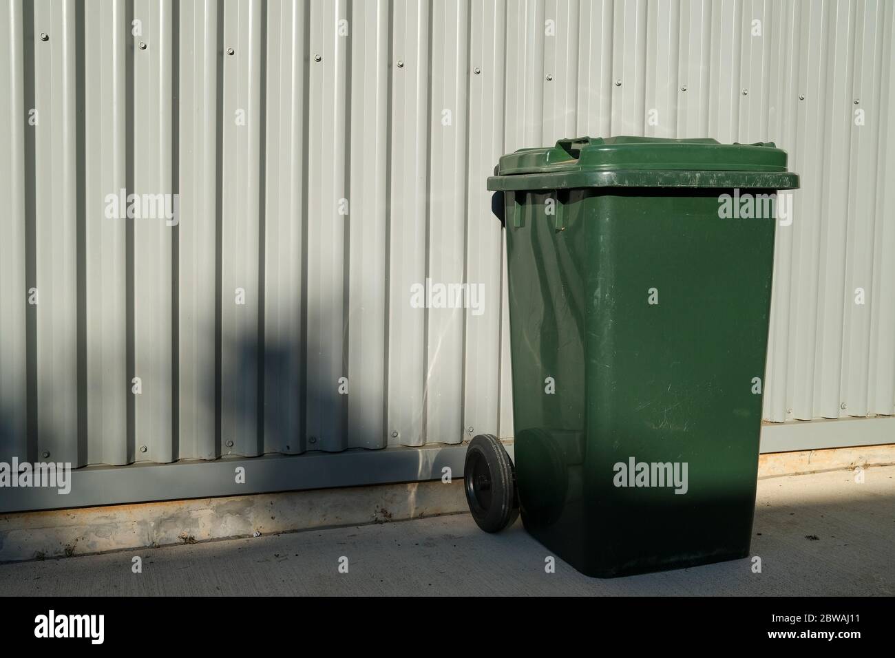 Wheelie waste bin Stock Photo