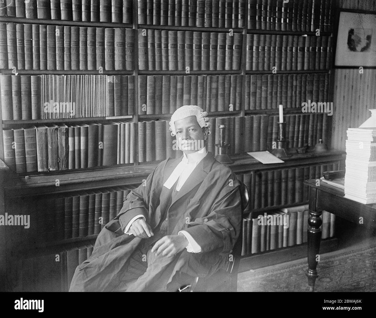 Mr Syed Erfan Ali , New Square , Lincolns Inn 29 September 1917 Stock Photo
