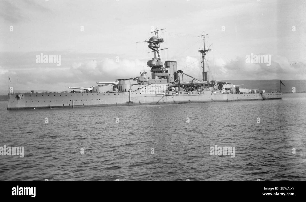 HMS Royal Oak was a Revenge-class battleship of the British Royal Navy Stock Photo