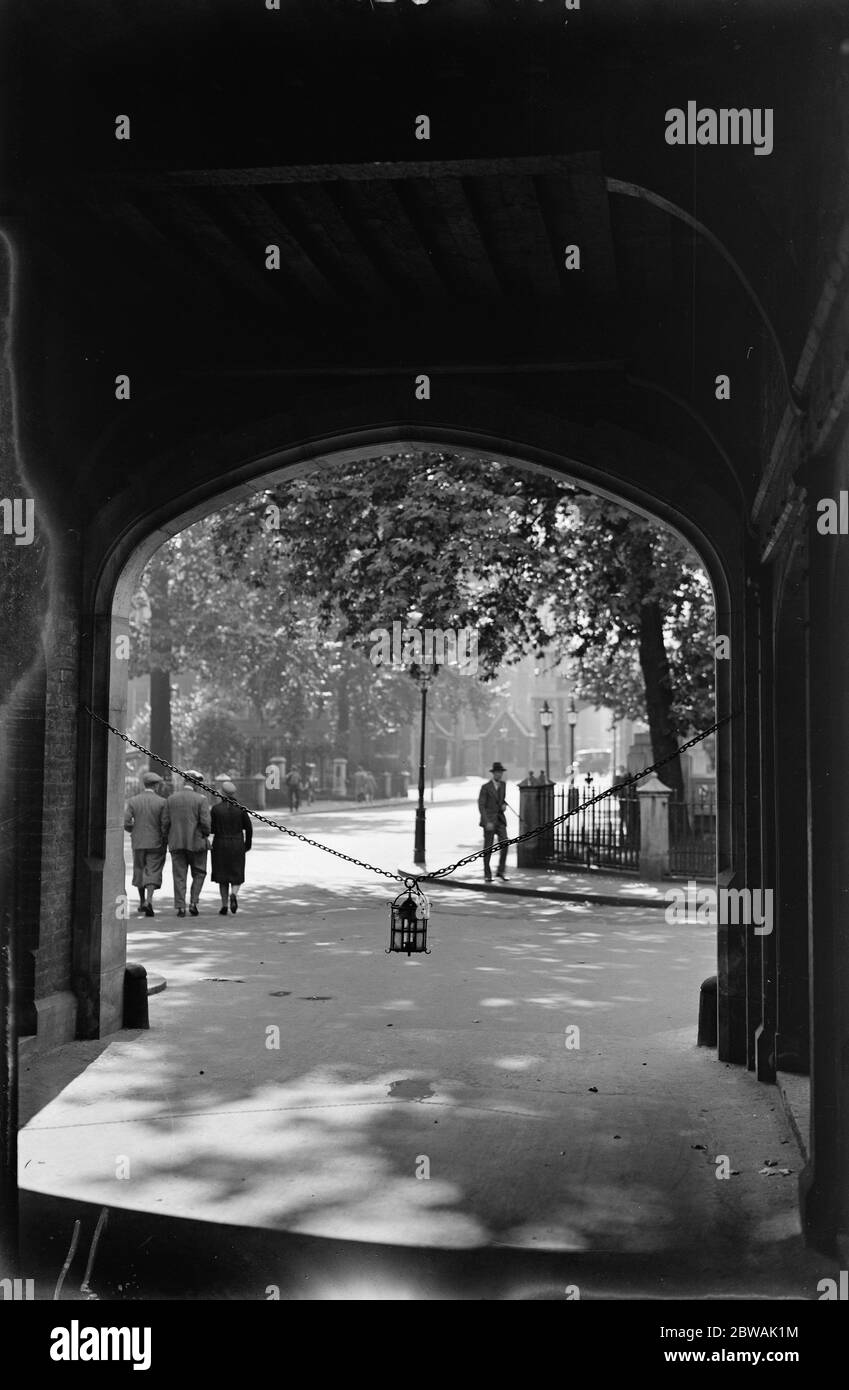 London Lincoln ' s Inn 19 August 1930 Stock Photo