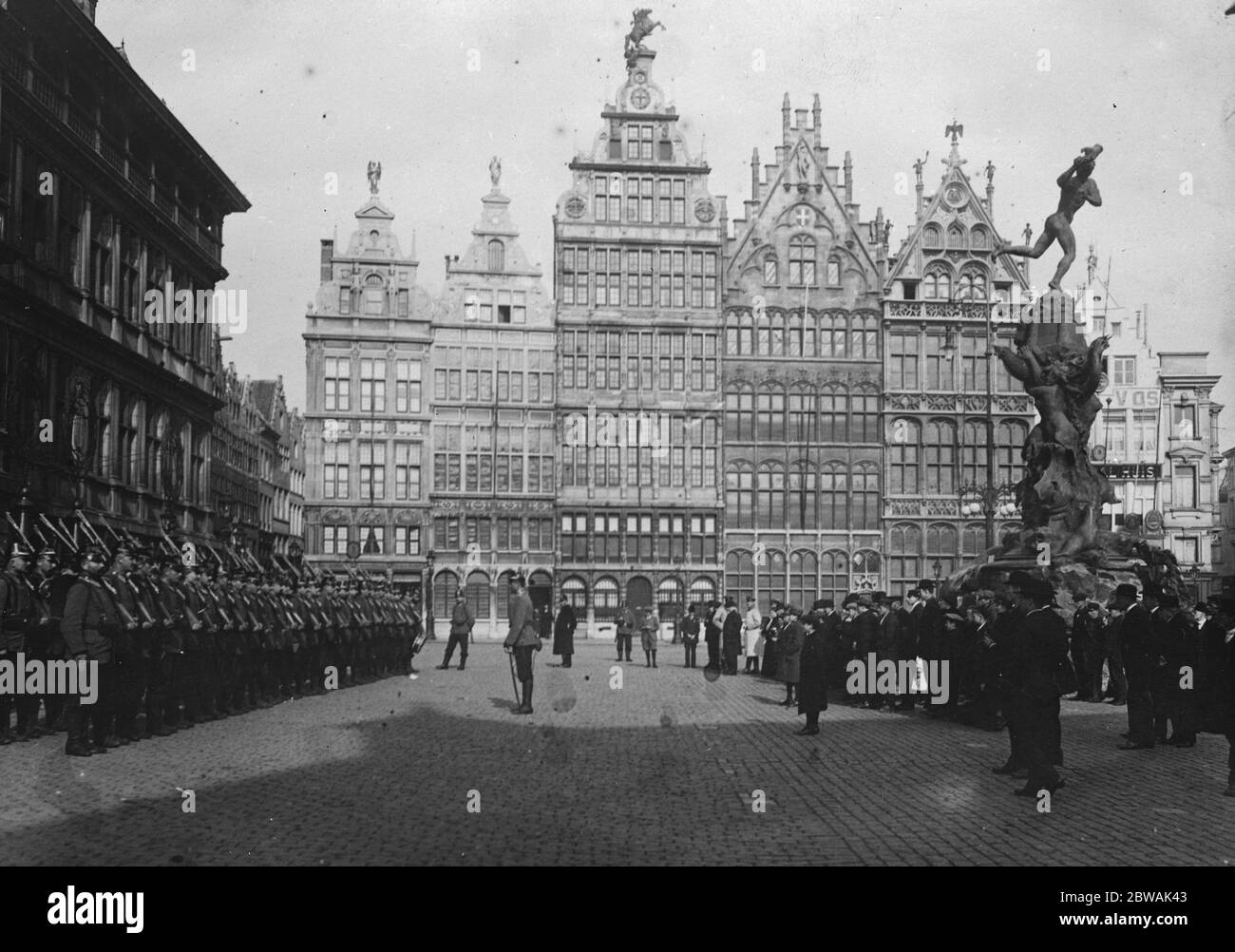 Antwerp , Hotel De Ville Stock Photo