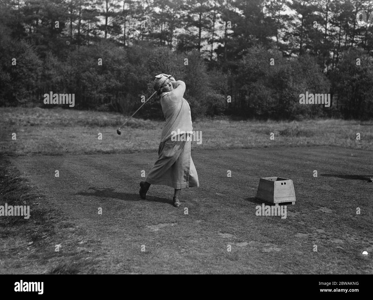 Men V Women Golf match at West Hill Golf Club , Miss Gladys Ravenscroft Stock Photo