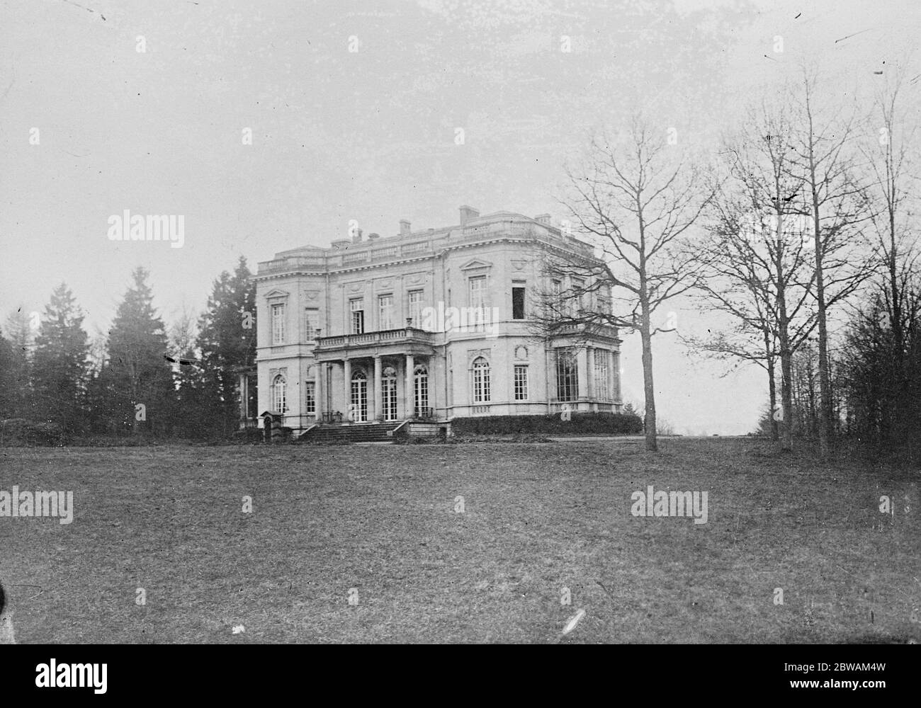 The Chateau De La Fraineuse , town of Spa in Belgium 30 June 1920 Stock Photo