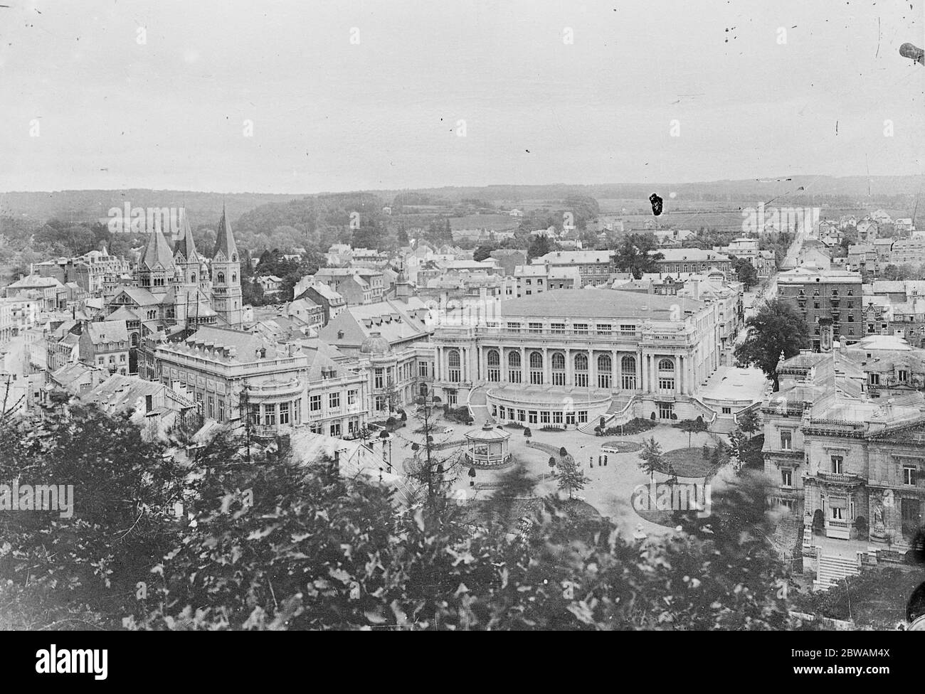 General View of Spa, town in Belgium 30 June 1920 Stock Photo Alamy