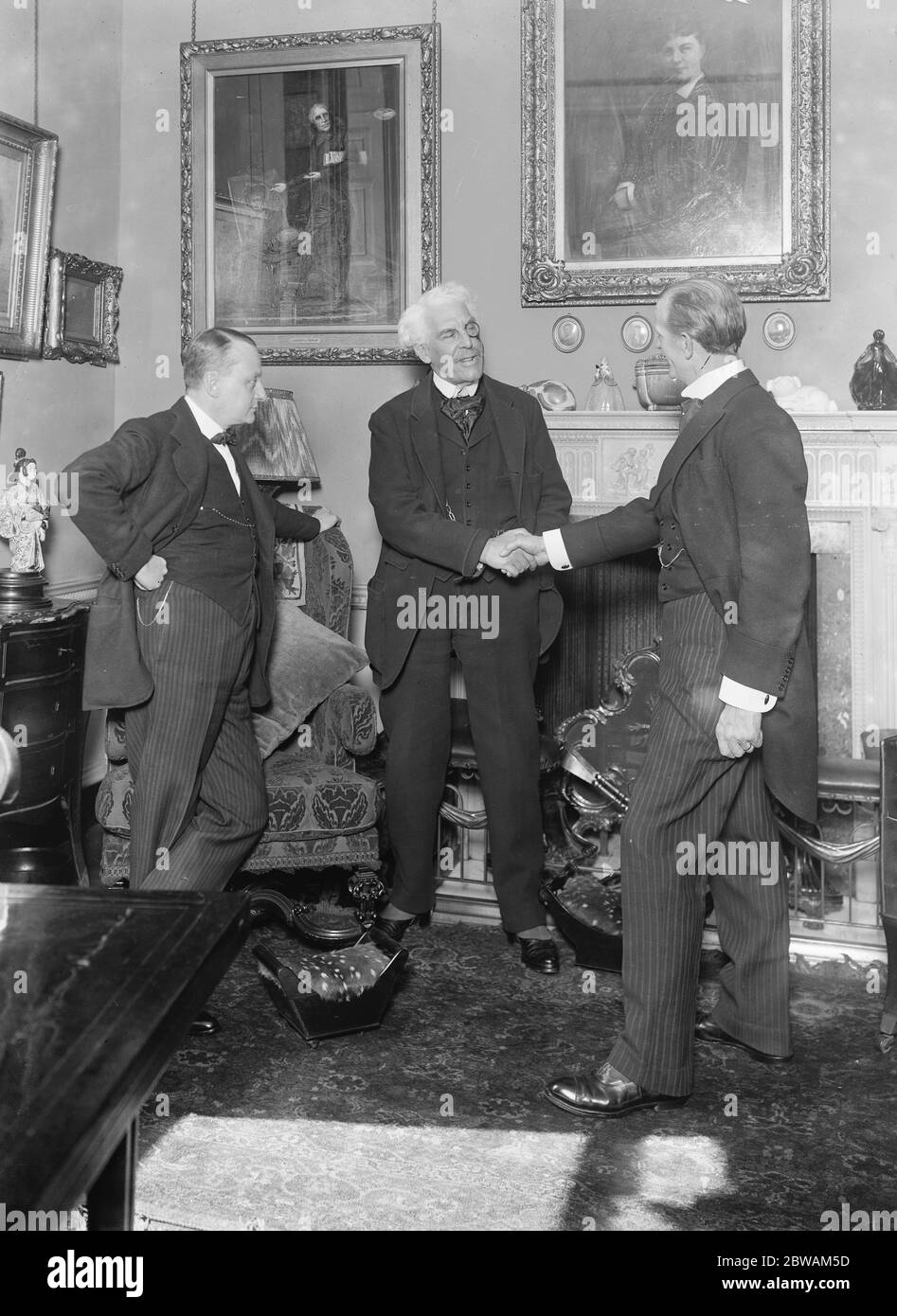 actor - manager Sir Squire Bancroft ( 14 May 1841 - 19 April 1926 ) celebrates his 79th birthday on 14 May 1920 Sir Squire Bancroft is shown with actor Mr Norman Forbes- Robertson ( September 24, 1858 - September 25, 1932 ) and playwright Mr Edward Knoblock ( April 7, 1874 - July 19, 1945 ) 28 May 1920 Stock Photo