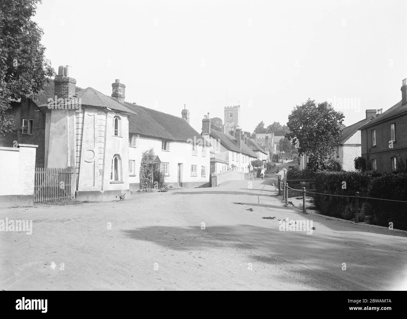 East Budleigh is a small village in East Devon, England 1925 Stock Photo