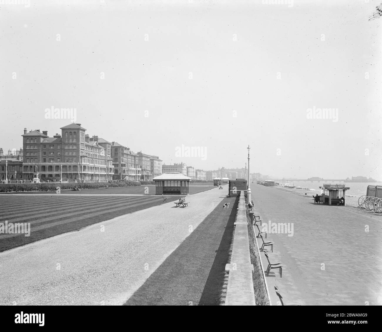 Hove - the lawns . 1925 Stock Photo