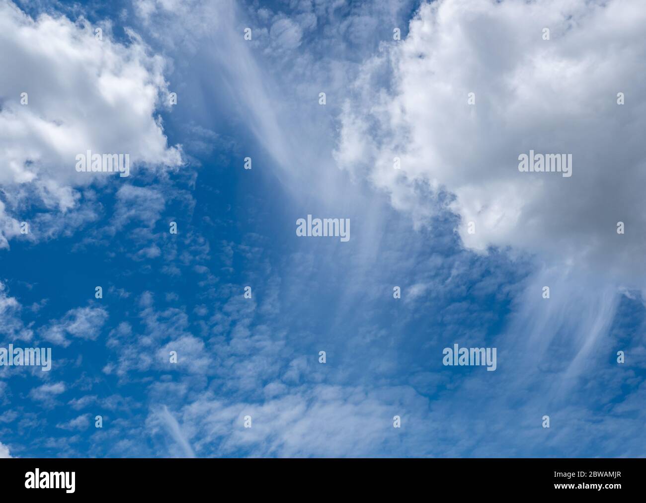 Veil clouds in the sky Stock Photo