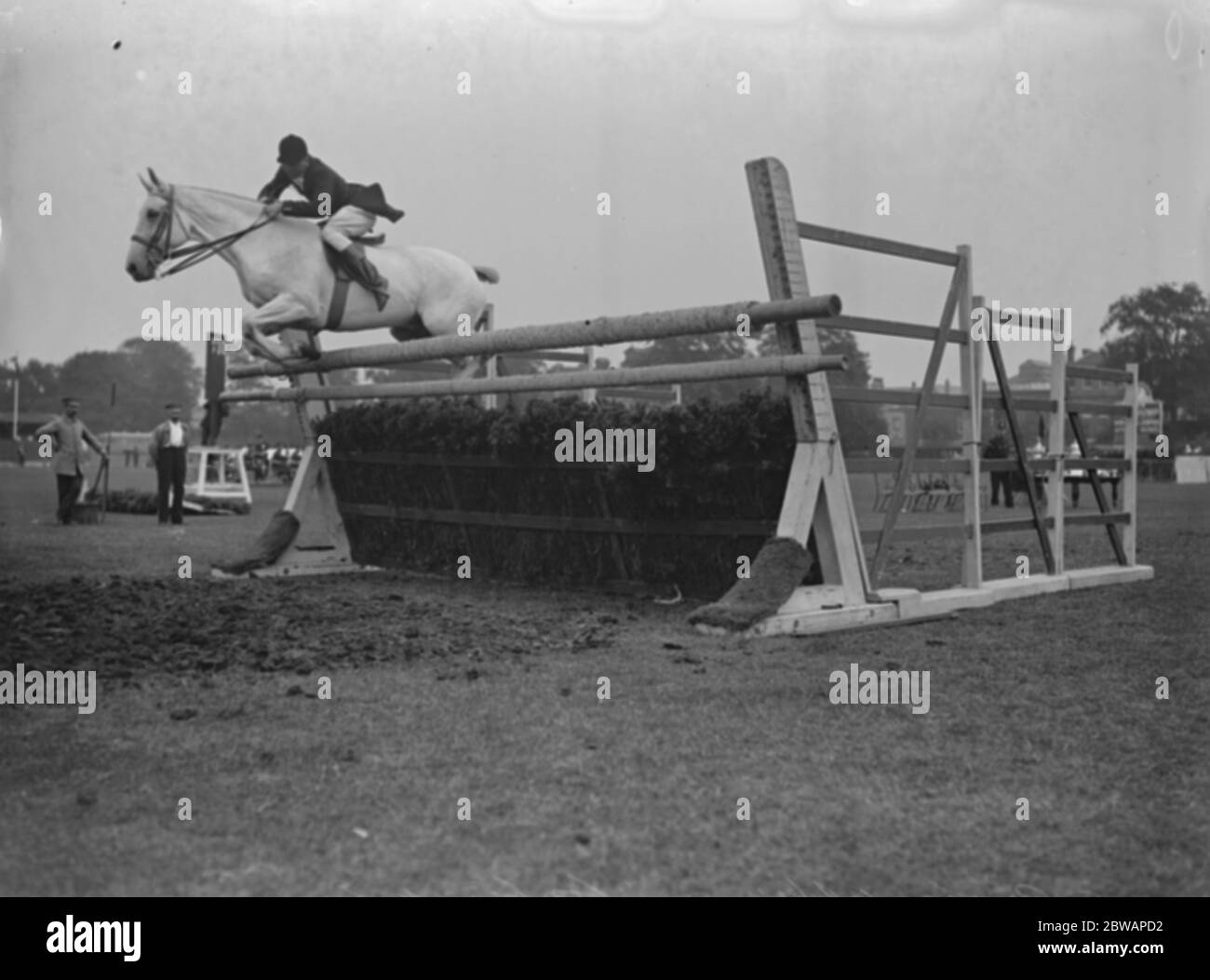 Richmond Horse Show. Lieutenant Broffrey Brooke ' s ' Combined training ' Stock Photo