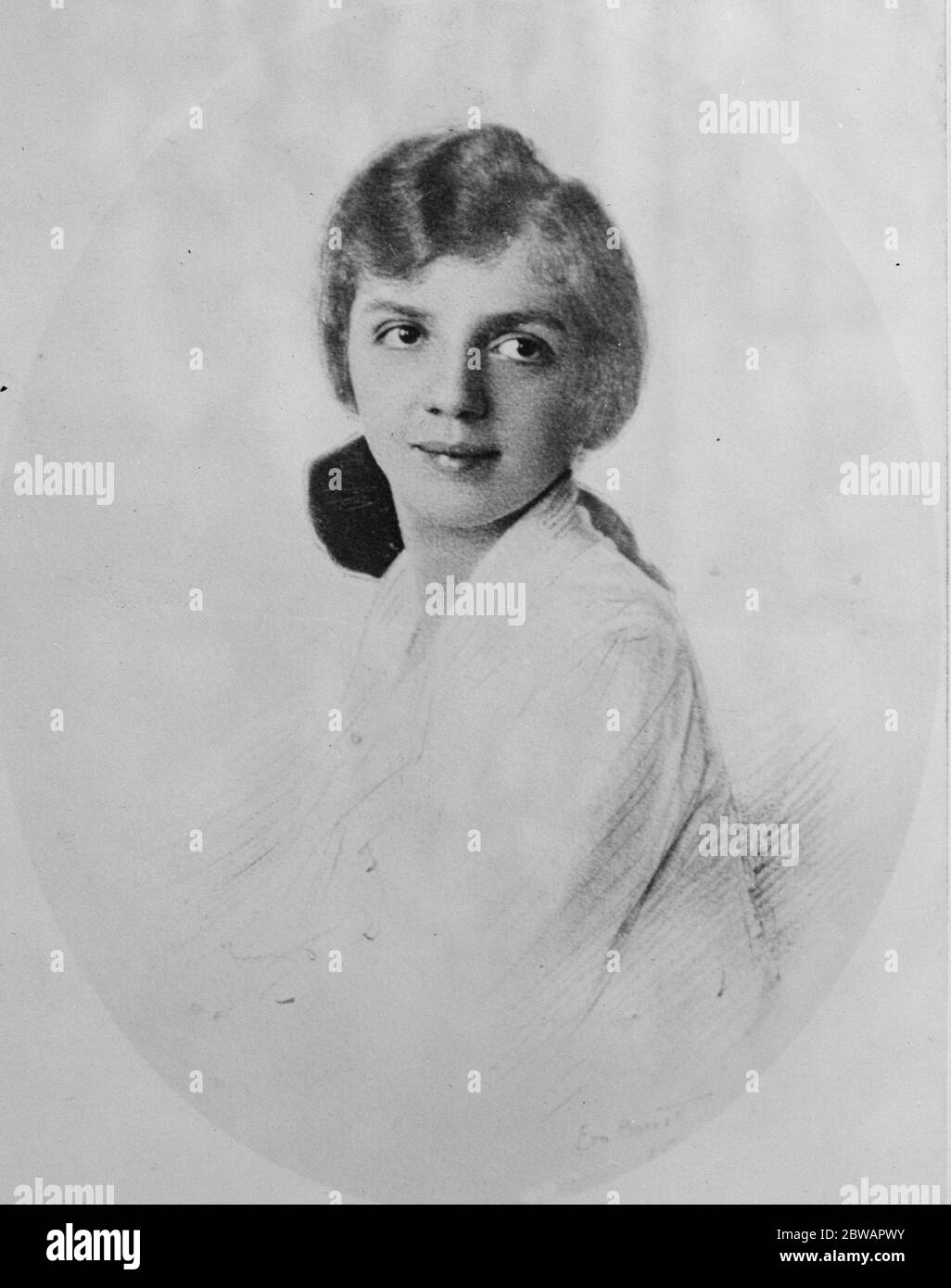 Princess Mafalda of Italy . The second daughter of the King and Queen . 13 April 1922 Stock Photo