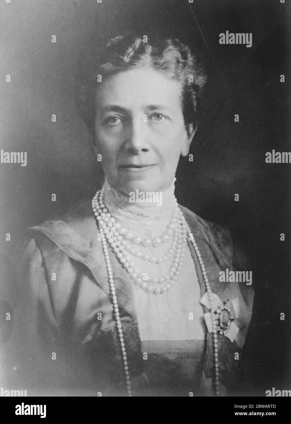 The Queen of Sweden Victoria of Baden (Sophie Marie Viktoria born 7 August 1862 died 4 April 1930 ) May 1922 Stock Photo