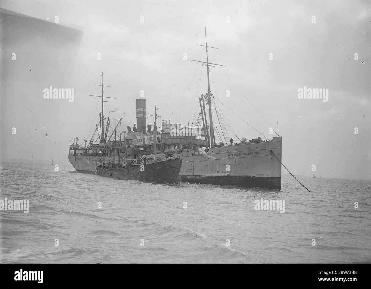 SS Alexandra Woermann 1919 Stock Photo