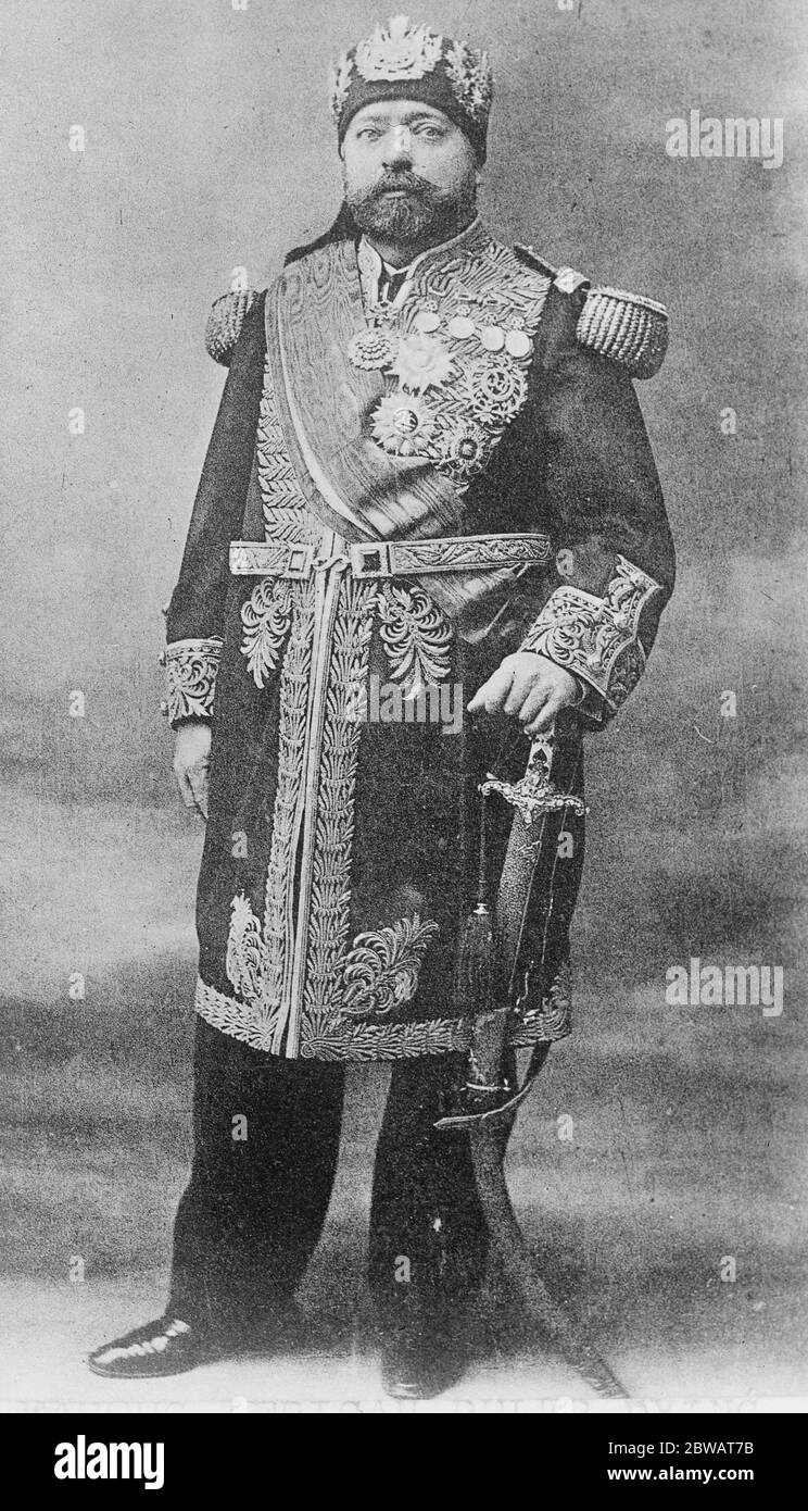 Famous African Ruler Dying The Bey of Tunis 26 June 1922 Stock Photo