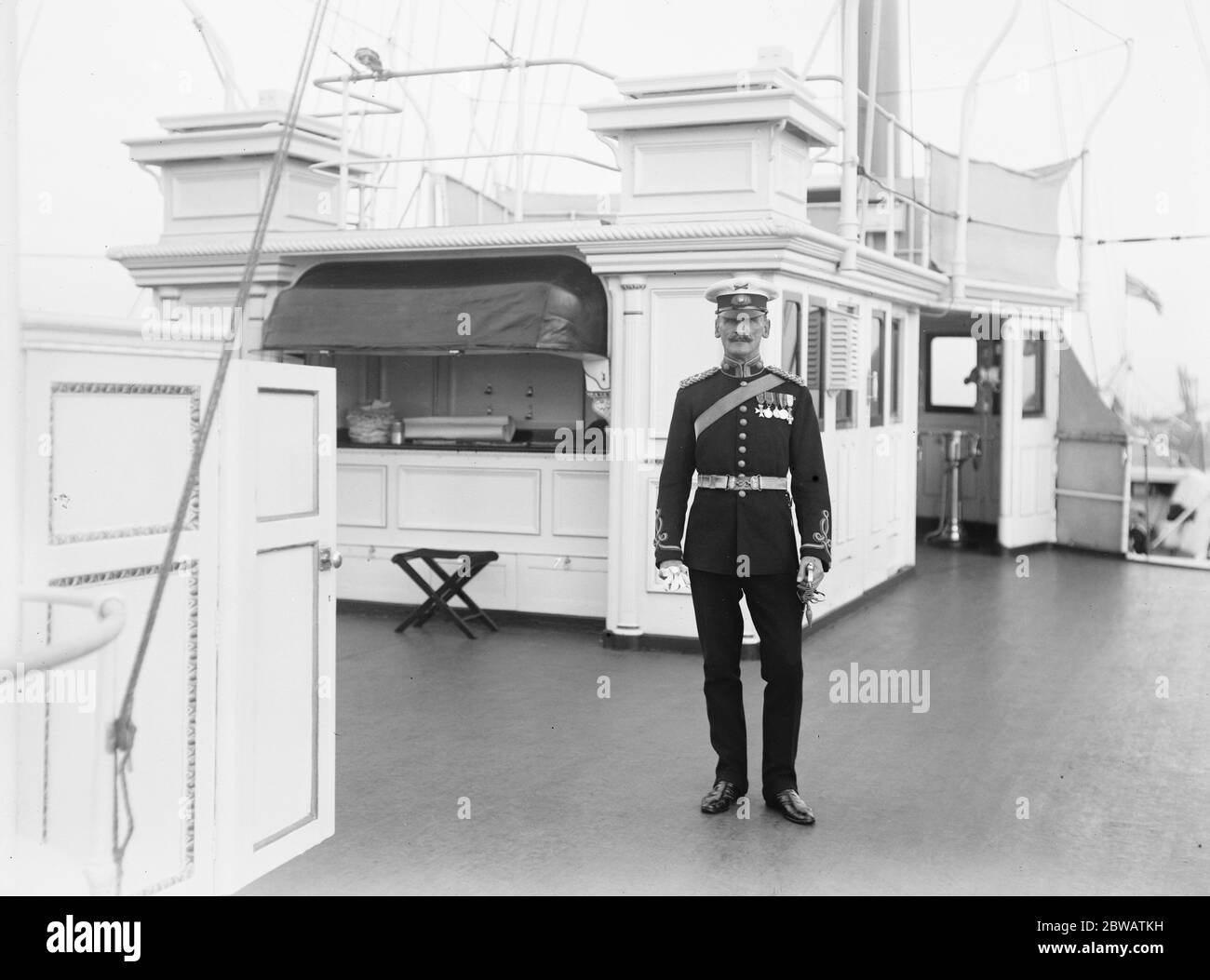 Captain B S Green Bandmaster of Royal Yacht July 1914 Stock Photo