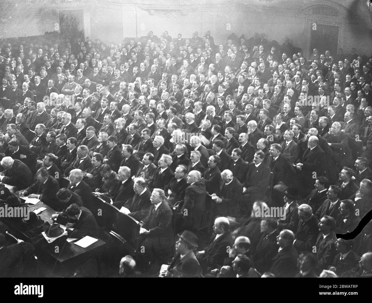 The Trade Union conference at the Wesleyan Central Hall , Westminster . The delegates Stock Photo
