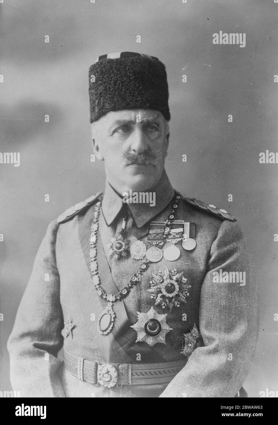 Near East Crisis And The Lausanne Conference Ankara is believed to have accepted the invitation to a conference at Lausanne . Refet Pasha , the Ankara Goverment ' s High Commisionner for Thrace , had an audience of the Sultan . Photo shows The Prince Abdul Medjid , heir to the Turkish Throne 31 October 1922 Stock Photo