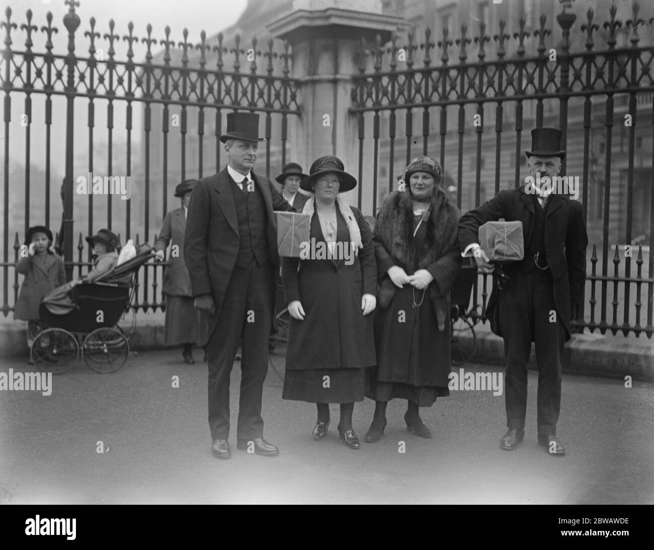 Stratford on Avon Gift to Princess Mary left to right Mayor and