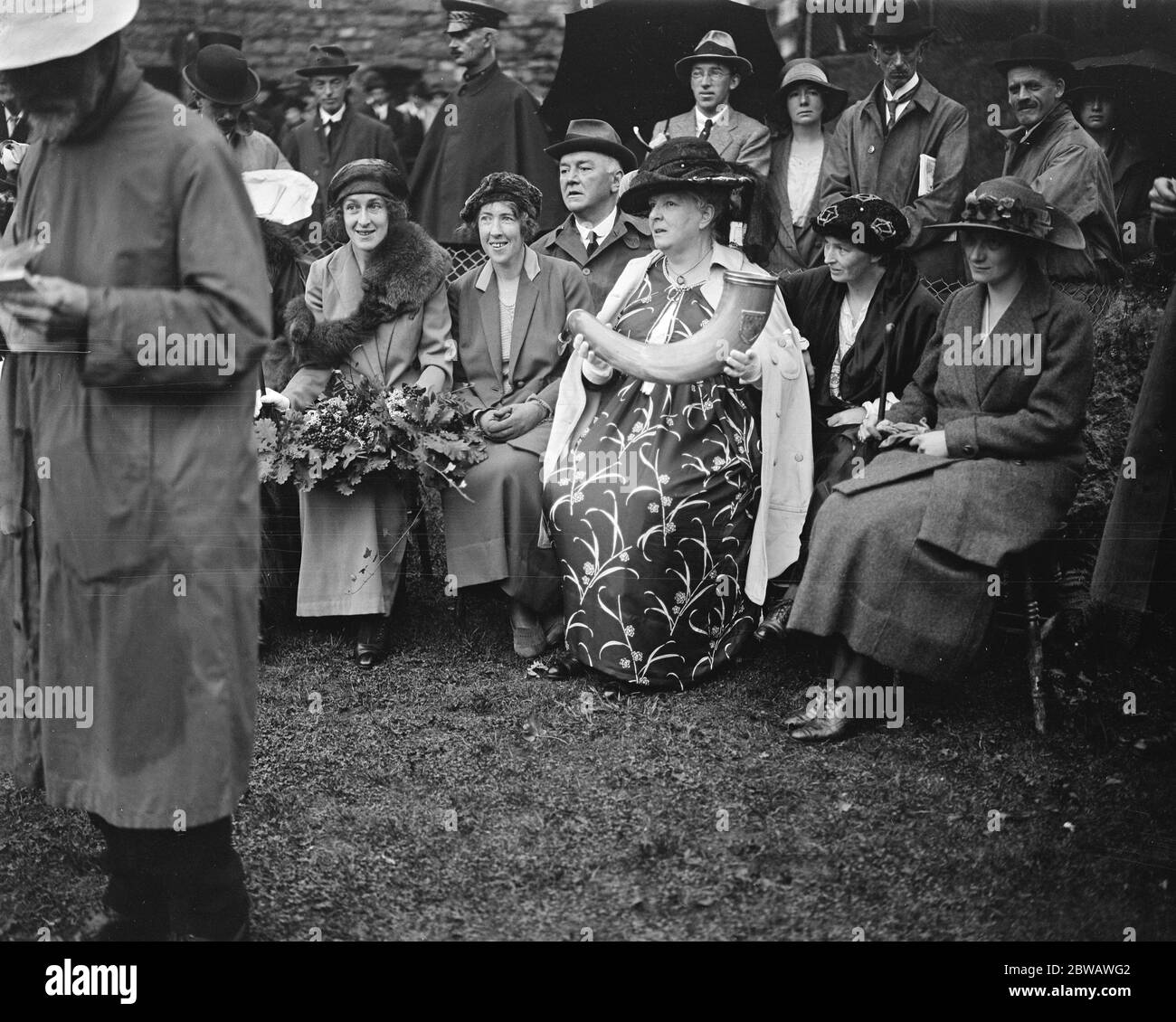 Welsh National Eisteddfod at Carnarvon The Mayoress of Carnarvon
