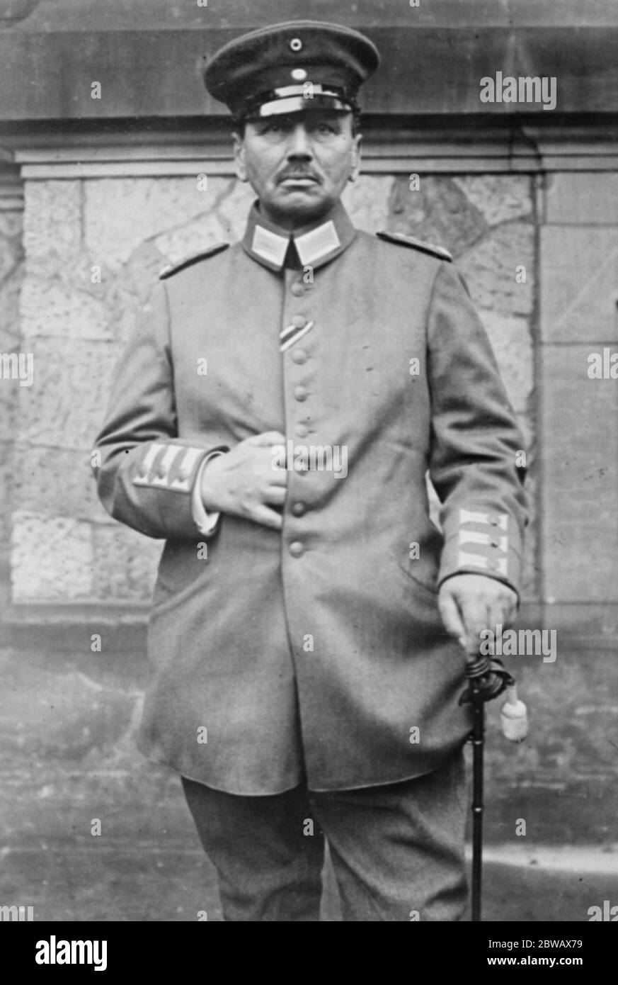 Famous Von Kluck Reappears General Von Kluck who according to the intransigeant , has reconstructed the German General Staff which held a meeting in the valley of the main 2 February 1923 Stock Photo