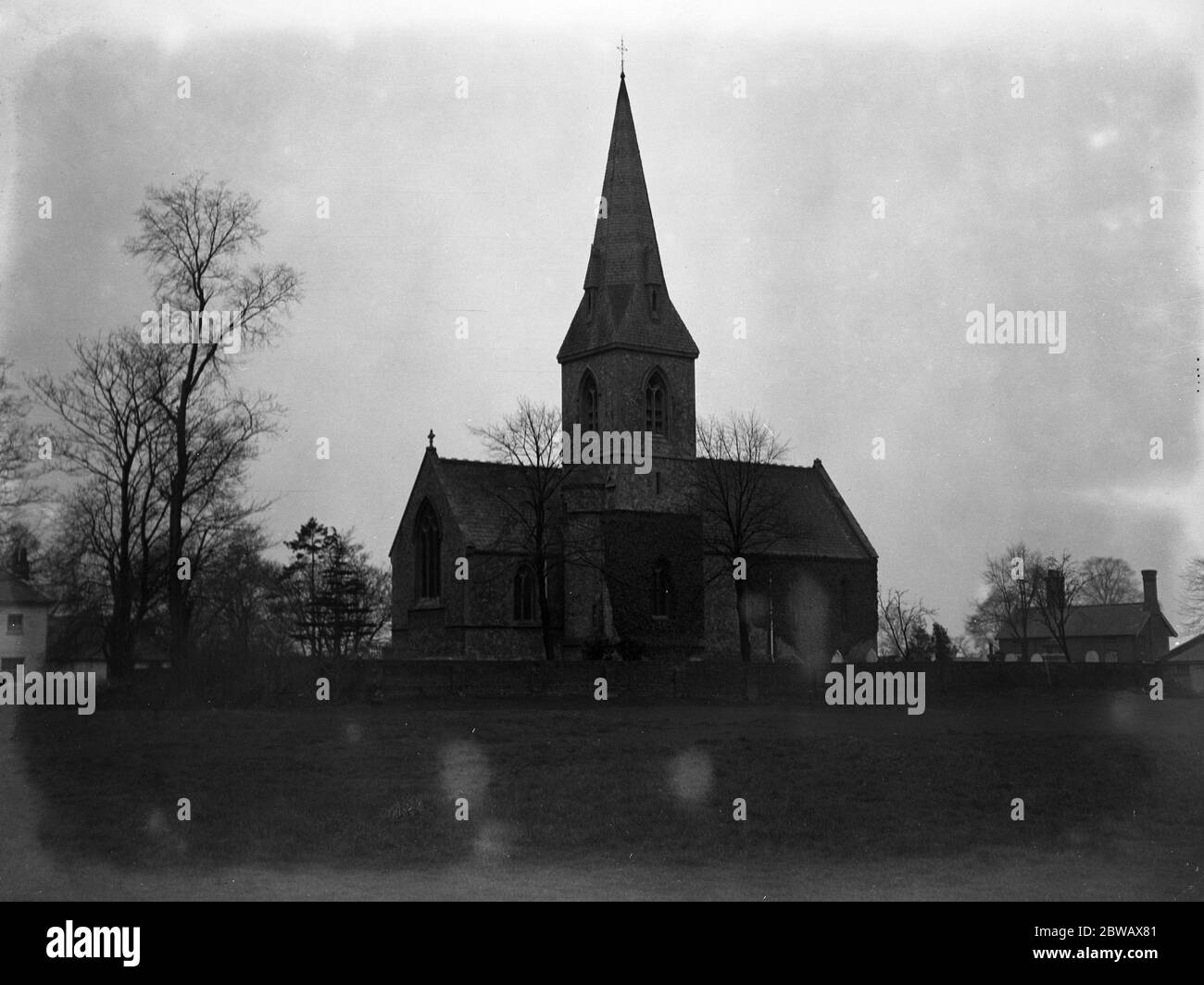 All Saints Church , Cranham , Essex , where the remains of General James Oglethorpe ( founder of Georgia ) rest . 12 February 1924 Stock Photo