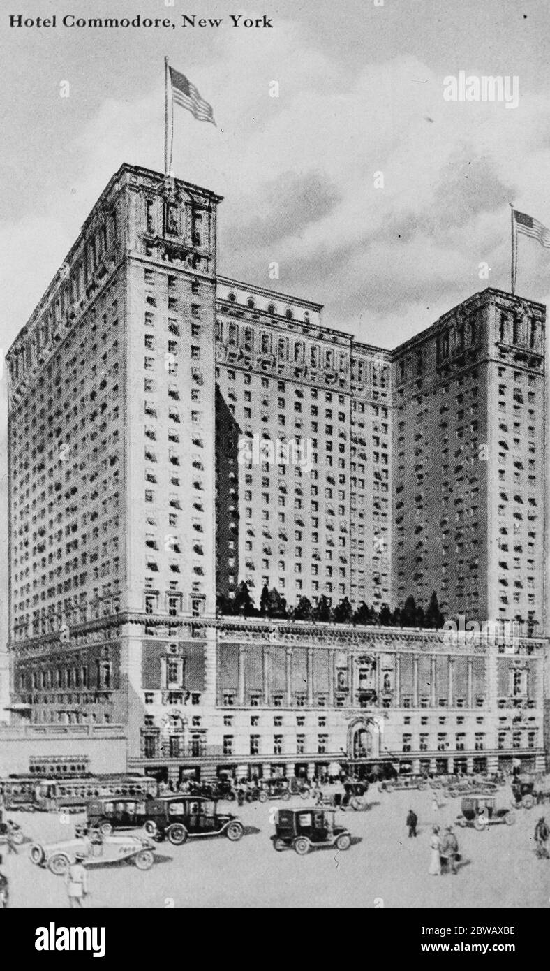 Hotel Commodore , New York 11 December 1919 Stock Photo - Alamy