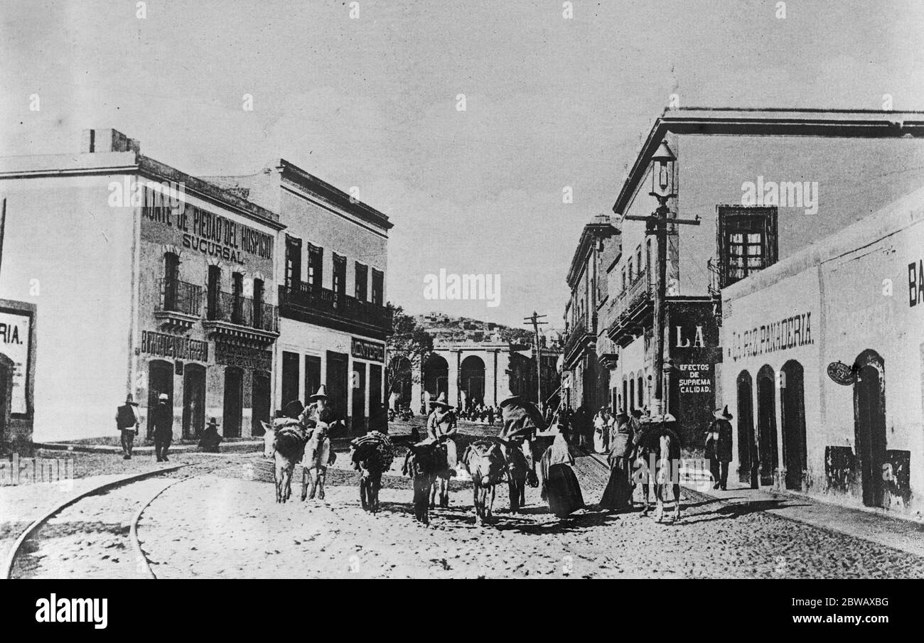 Jalapa The Mexican town which suffered badly from the Earthquake 6 January 1920 Stock Photo