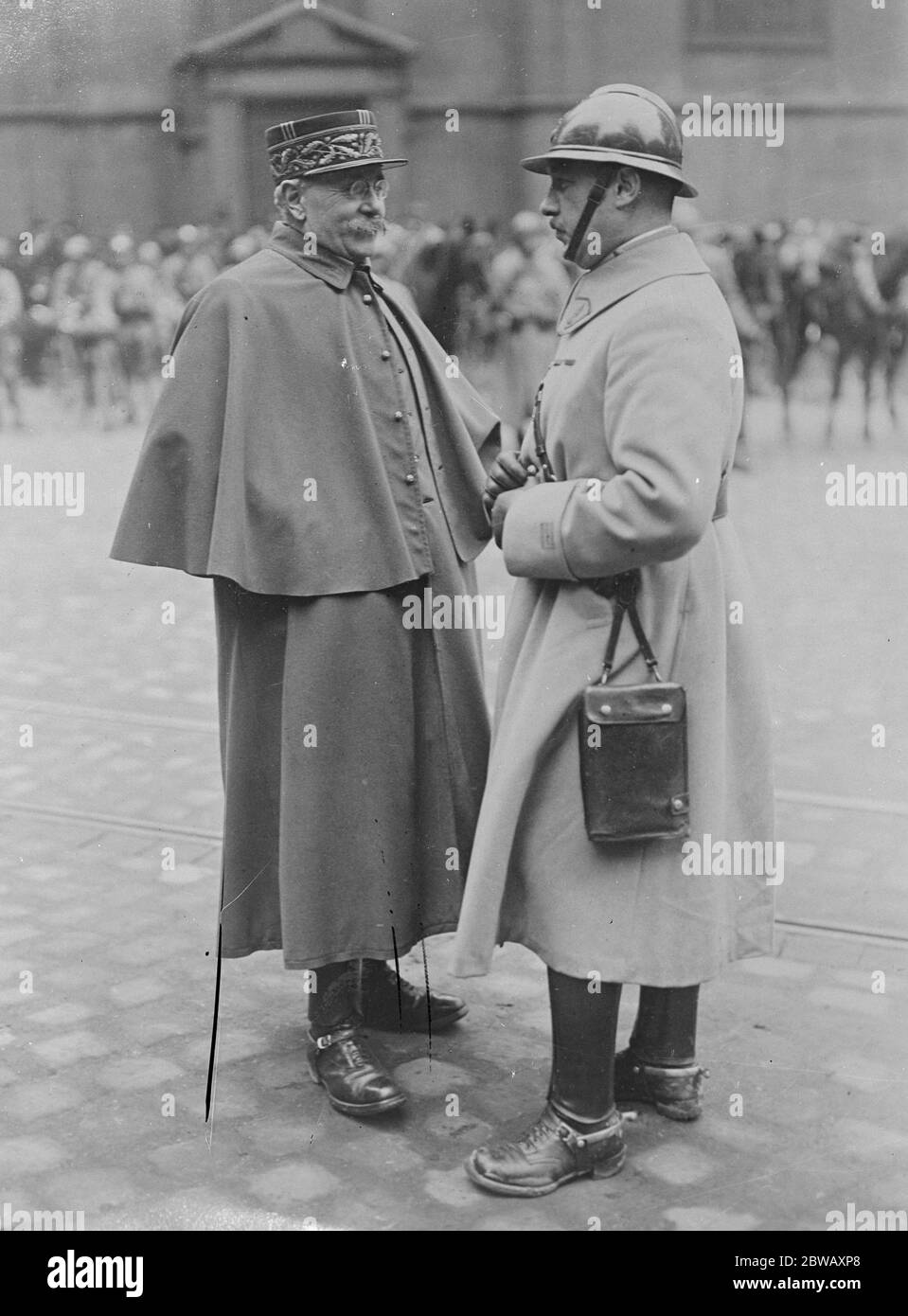 French Occupation Essen French General De Vieri 15 January 1923 Stock Photo