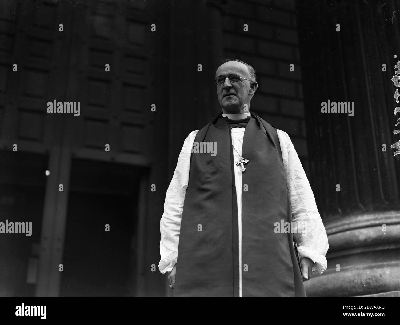 The Reverend Douglas John Wilson , M A , vicar of St Mary ' s Church , Kingswinford , after his consecration at Lambeth as assistant Bishop of British Honduras . 30 November 1938 Stock Photo