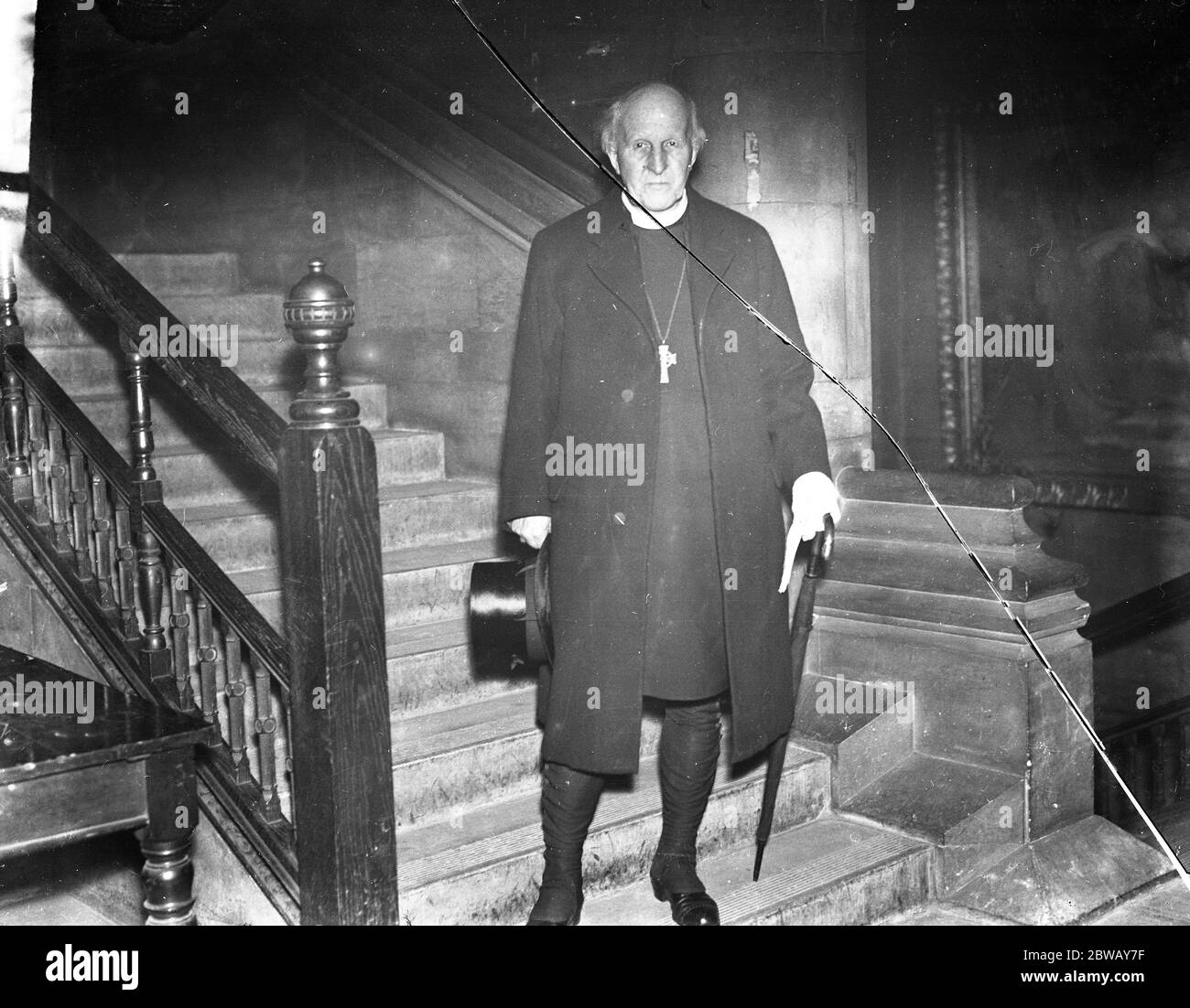 The Archbishop of Canterbury , Dr Cosmo Gordon Lang , photographed on the occasion of his 70th birthday . 31 October 1934 Stock Photo