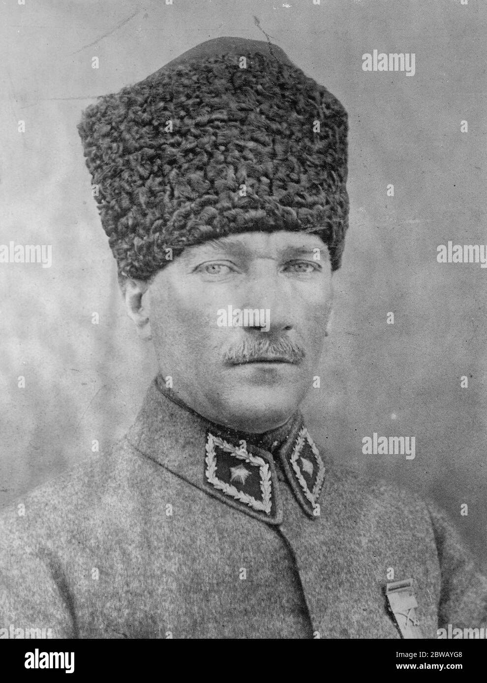 Kemal growing old . A new portrait of Mustapha Kemal Pasha . It shows how Turkey 's strong man has aged during the past few months . 10 January 1923 Stock Photo