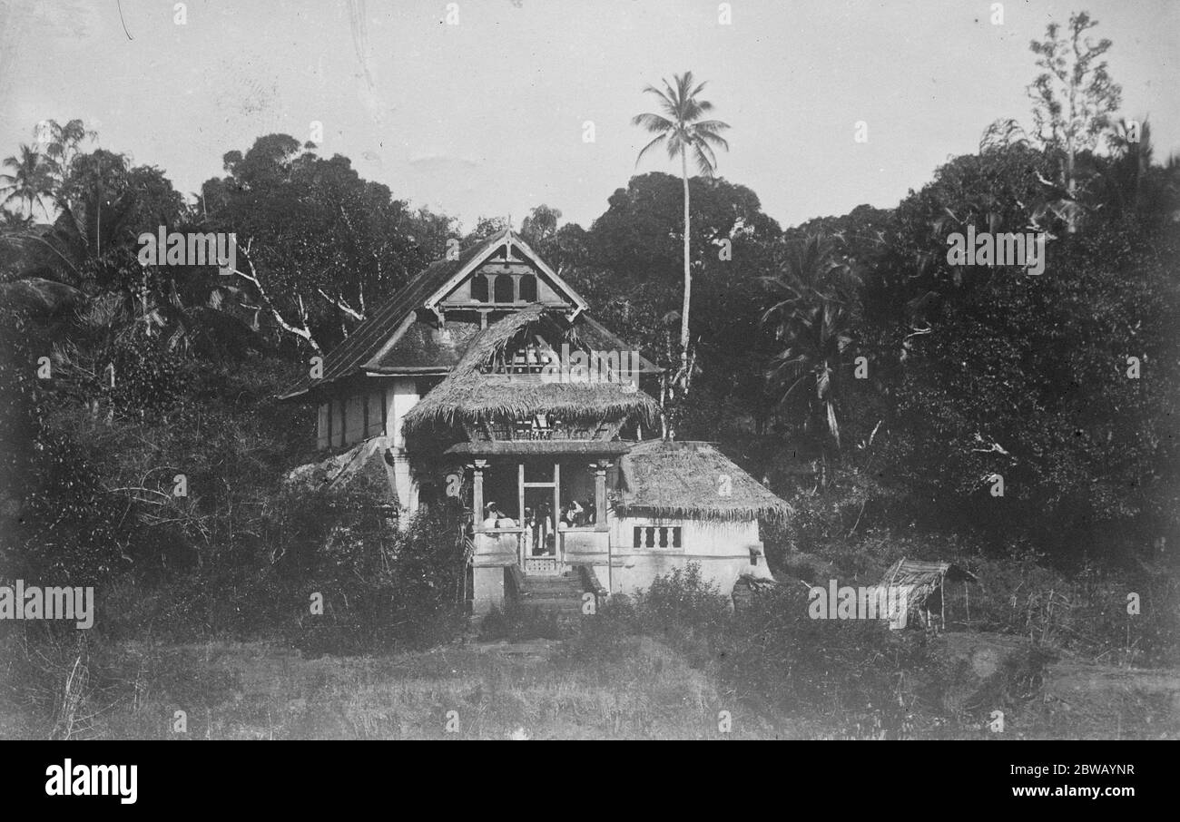 A Moplah Rising in India A Moplah Temple at Malapuram Rioters were recently engaged in looting and raiding temples of this character 30 August 1921 Stock Photo