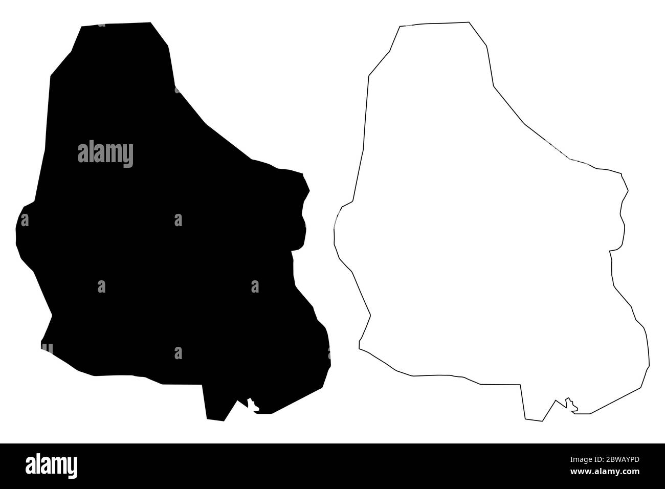 Dharwad City (Republic of India, Karnataka State) map vector illustration, scribble sketch City of Dharwad map Stock Vector